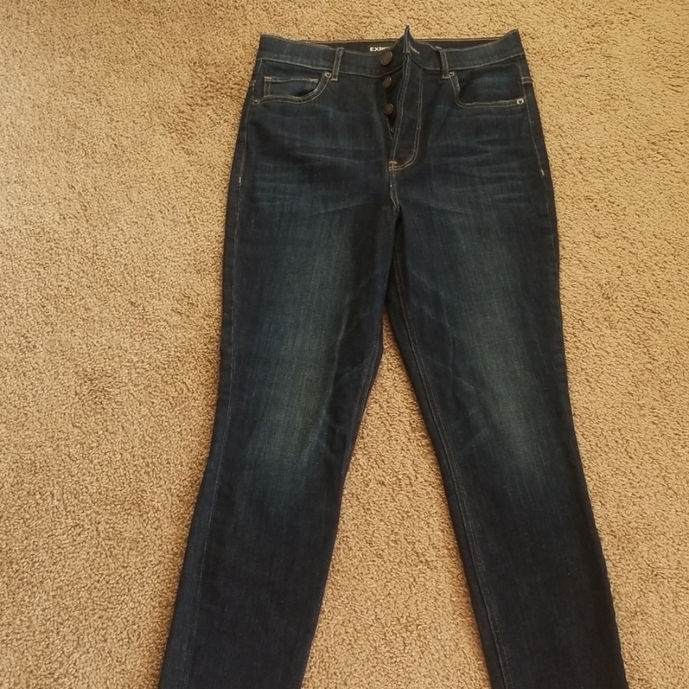 Super high rise jean leggings